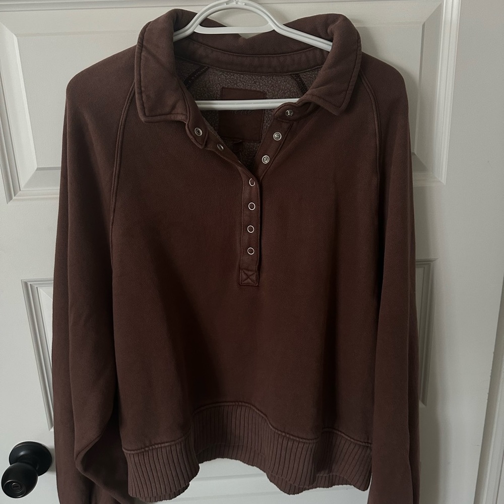 Aerie Quarter Snap Sweatshirt